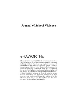 Journal of School Violence