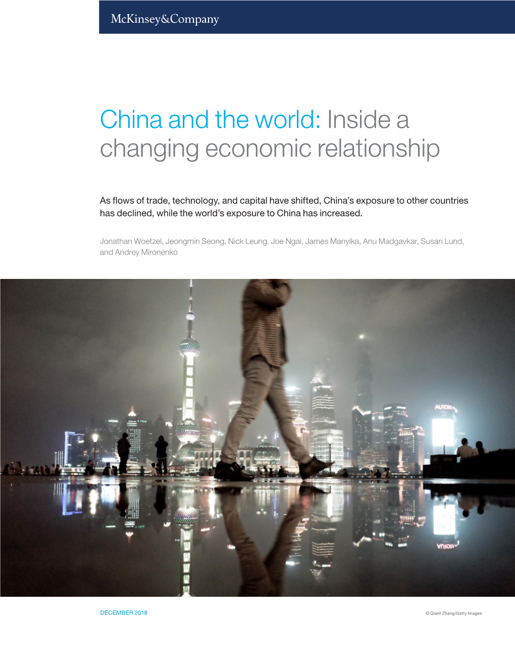 China and the World: Inside a Changing Economic Relationship