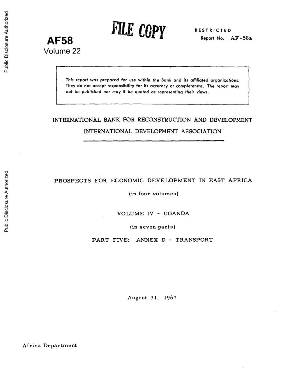 World Bank Document