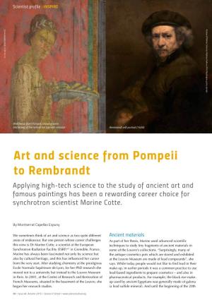 Art and Science from Pompeii to Rembrandt
