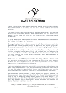 Mark Coles Smith