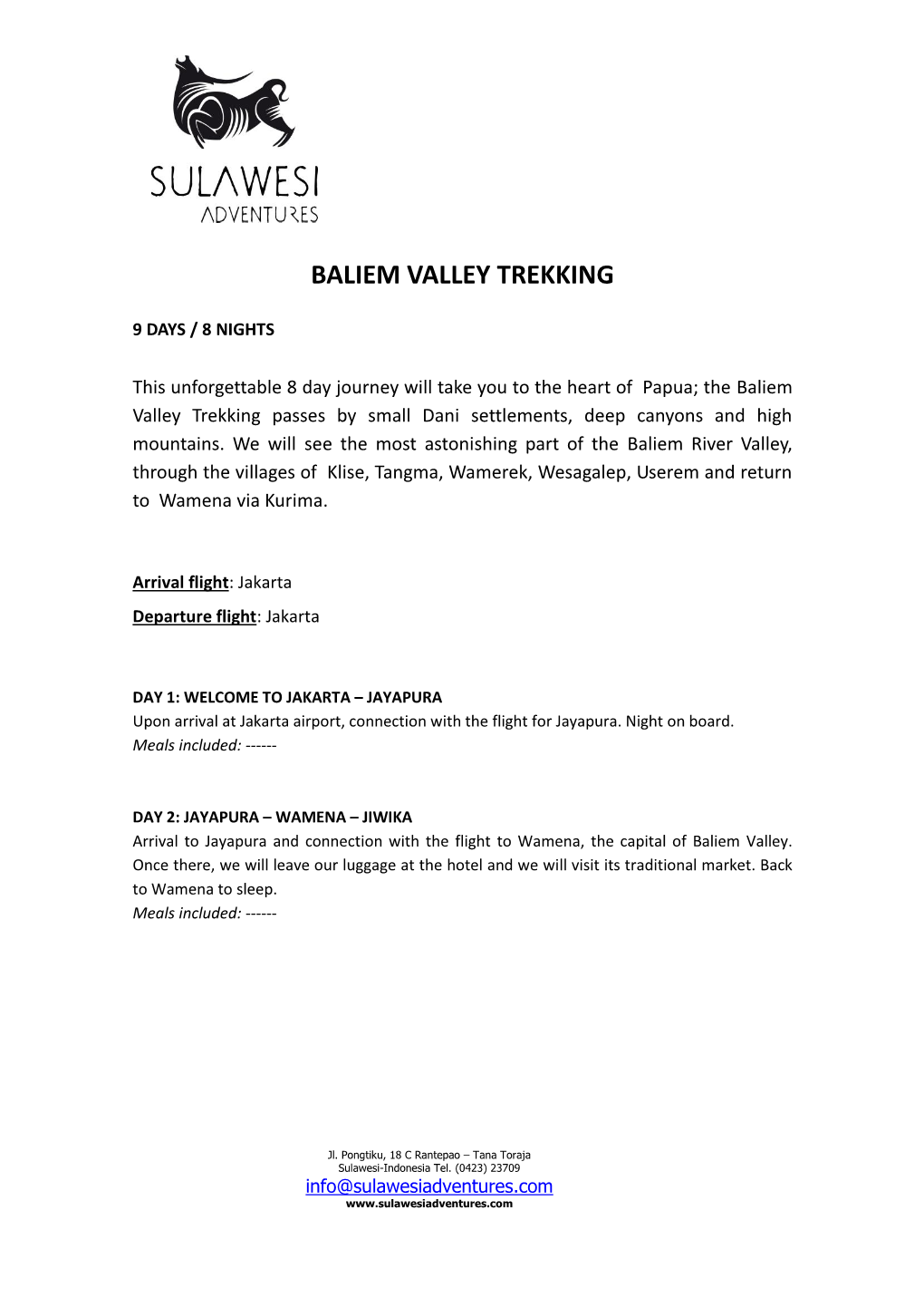 Baliem Valley Trekking