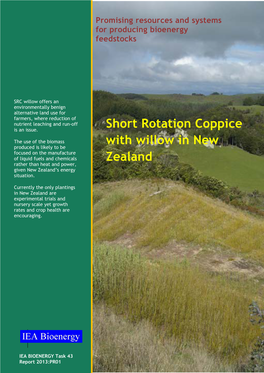 Short Rotation Coppice with Willow in New Zealand