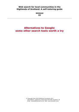 Alternatives to Google: Some Other Search Tools Worth a Try