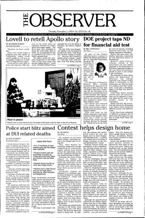 Lovell to Retell Apollo Story Contest Helps Design Home