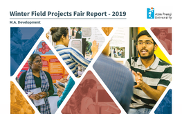 Winter Field Projects Fair Report - 2019 M.A