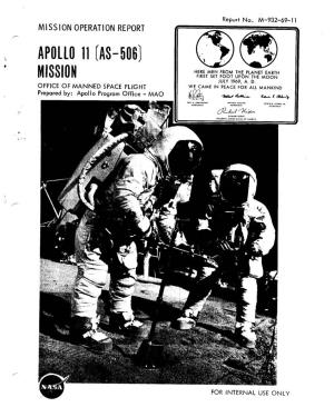 Apollo 11 Mission Operations Report