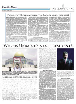 Who Is Ukraine's Next President?