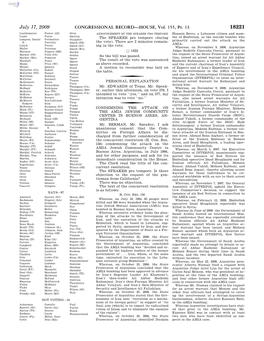CONGRESSIONAL RECORD—HOUSE, Vol. 155, Pt. 13 July 17