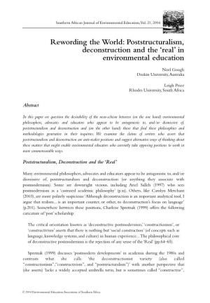 In Environmental Education