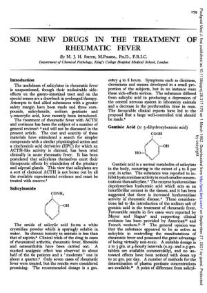 SOME NEW DRUGS in the TREATMENT of RHEUMATIC FEVER by M
