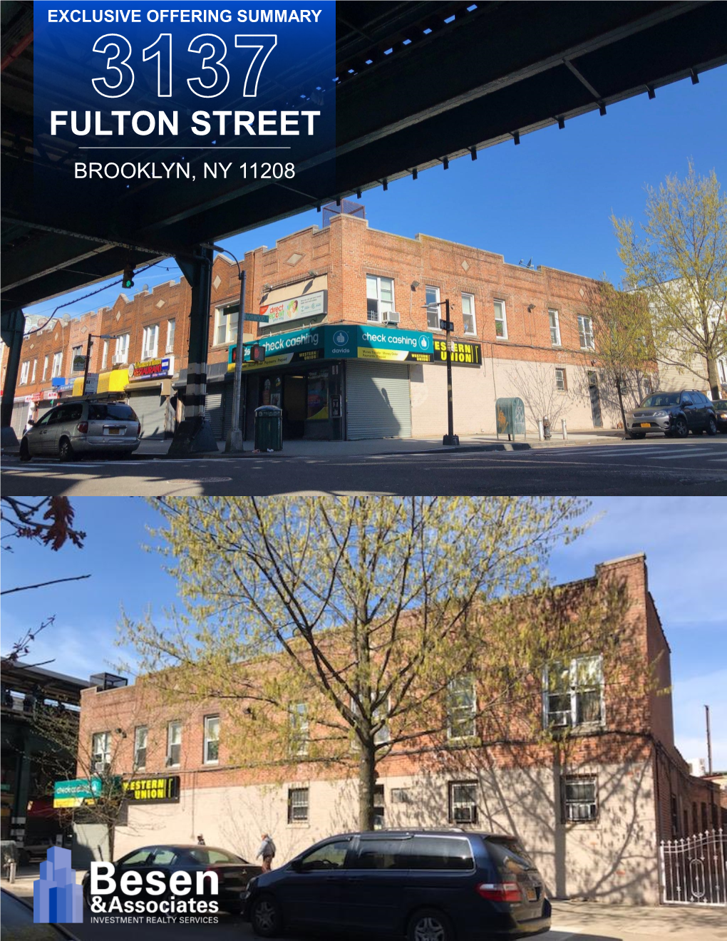 Fulton Street Brooklyn, Ny 11208 Cypress Hills Mixed Use Building for Sale | Exclusive Offering 3137 Fulton Street, Brooklyn, Ny 11208