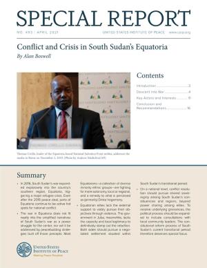 Conflict and Crisis in South Sudan's Equatoria