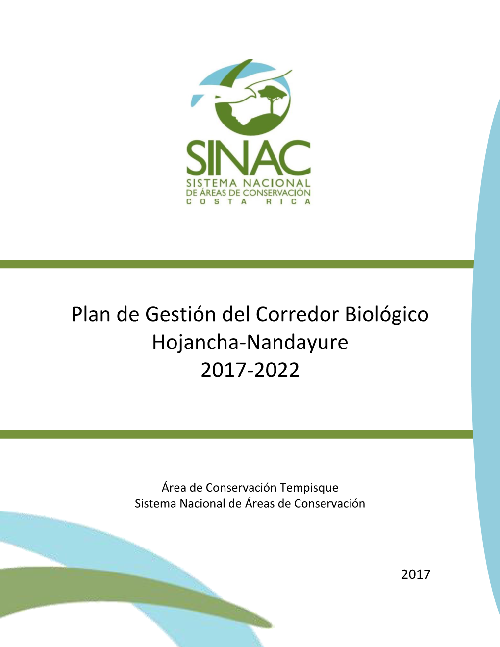 Plan De Gestión Del Corredor Biológico Hojancha-Nandayure 2017-2022