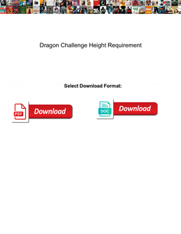 Dragon Challenge Height Requirement