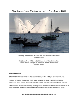 The Seven Seas Tattler Issue 1.10 - March 2018