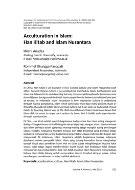 Han Kitab and Islam Nusantara