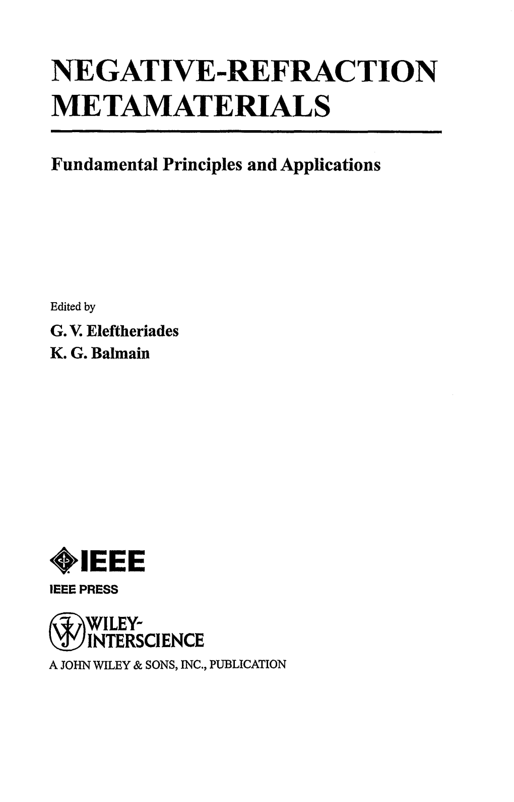 Negative-Refraction Metamaterials