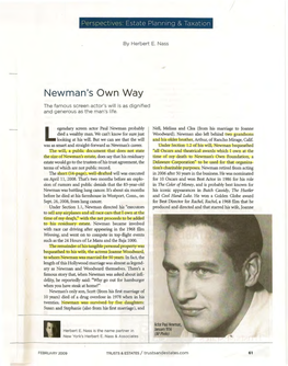 Newman's Own Way