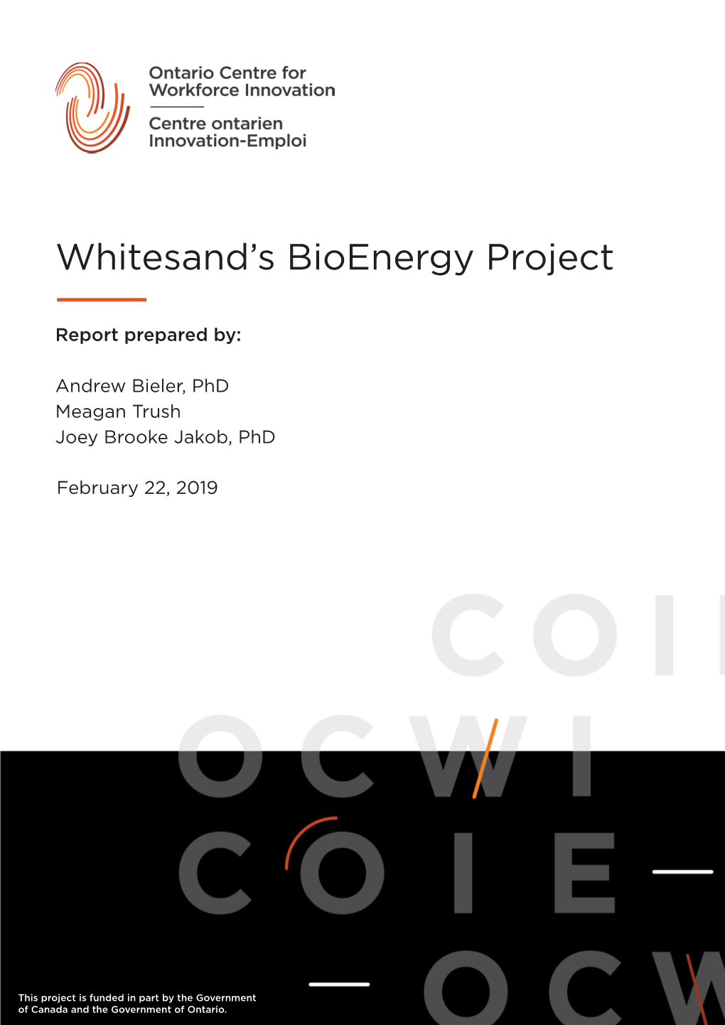 Whitesand's Bioenergy Project