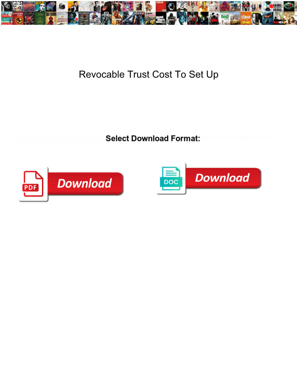 Revocable Trust Cost to Set Up