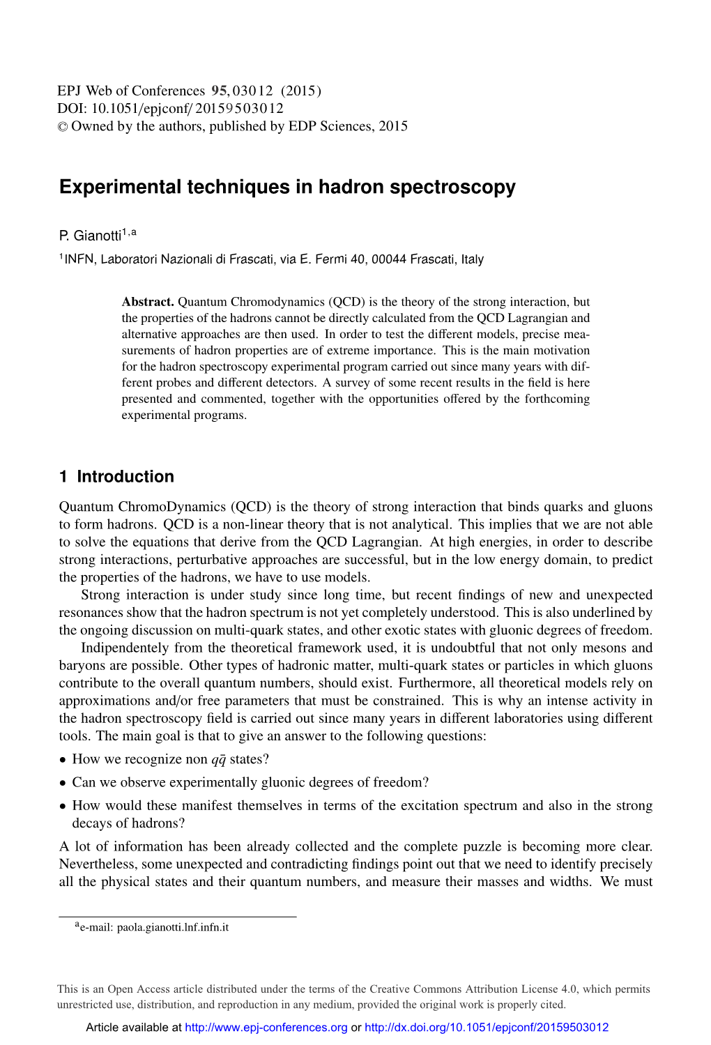 Experimental Techniques in Hadron Spectroscopy