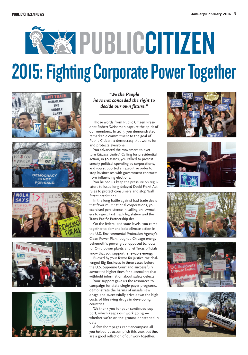 2015: Fighting Corporate Power Together