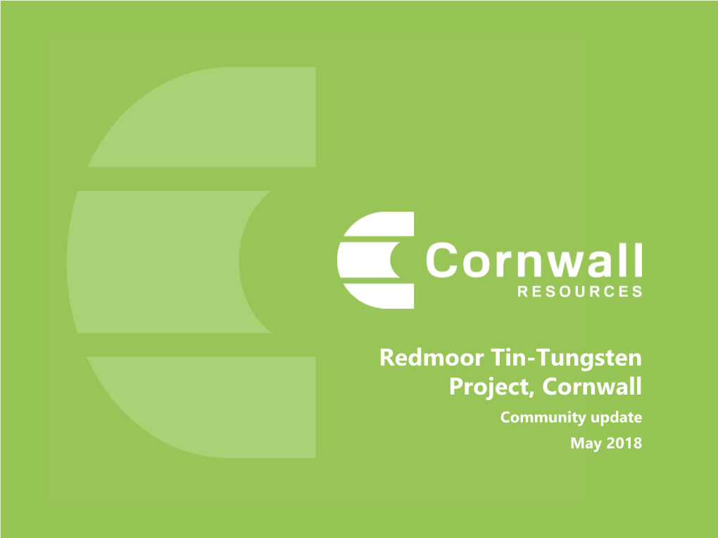 Redmoor Tin-Tungsten Project, Cornwall