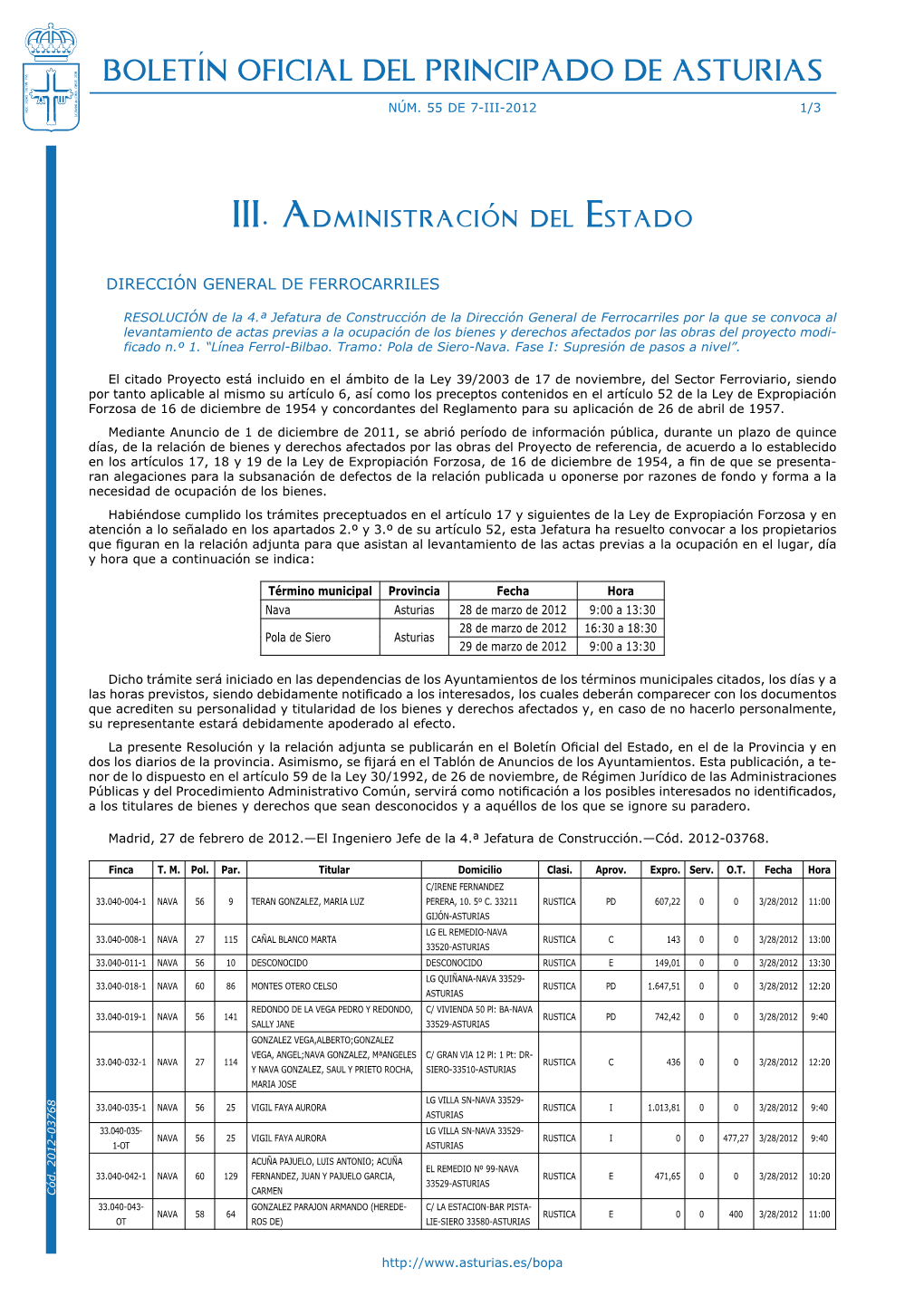 Boletín Oficial Del Principado De Asturias