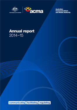 ACMA Annual Report 2014–15 | 3