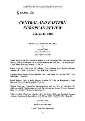 Central and Eastern European Review
