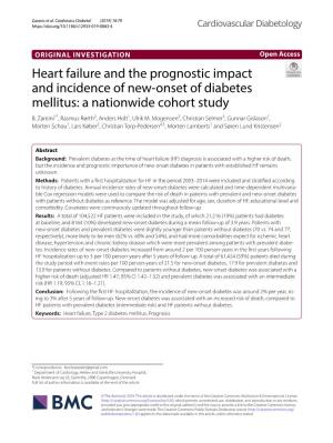 Heart Failure and the Prognostic Impact and Incidence of New-Onset