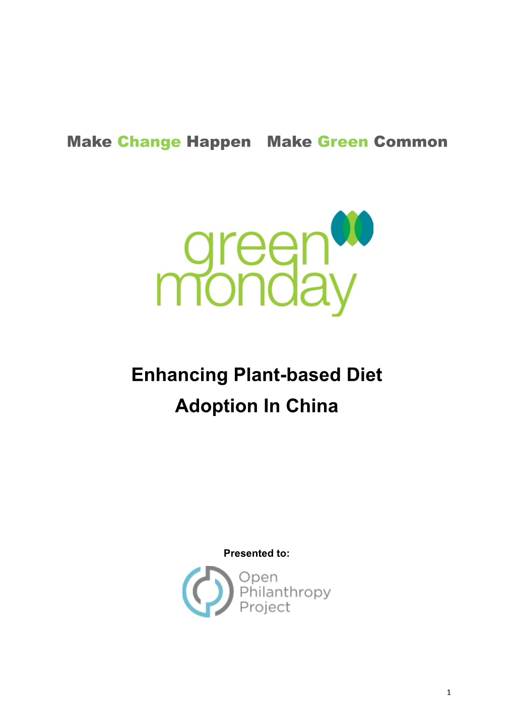 Enhancing Plant-Based Diet Adoption in China