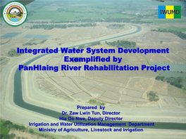 Role of MWP in Myanmar Water Sector