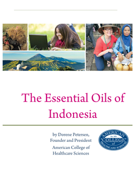 The Essential Oils of Indonesia  