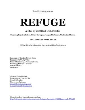 REFUGE a Film by JESSICA GOLDBERG