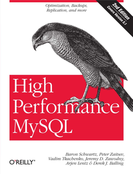 High Performance Mysql Other Microsoft .NET Resources from O’Reilly