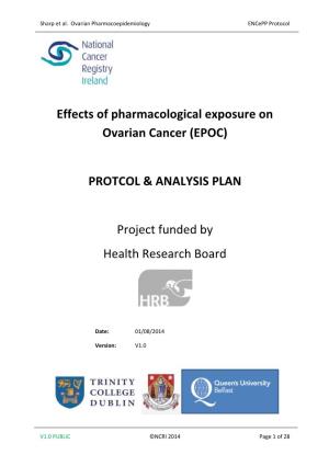 Effects of Pharmacological Exposure on Ovarian Cancer (EPOC)