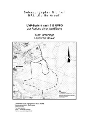 UVP-Bericht Nach §16 UVPG Zur Rodung Einer Waldfläche
