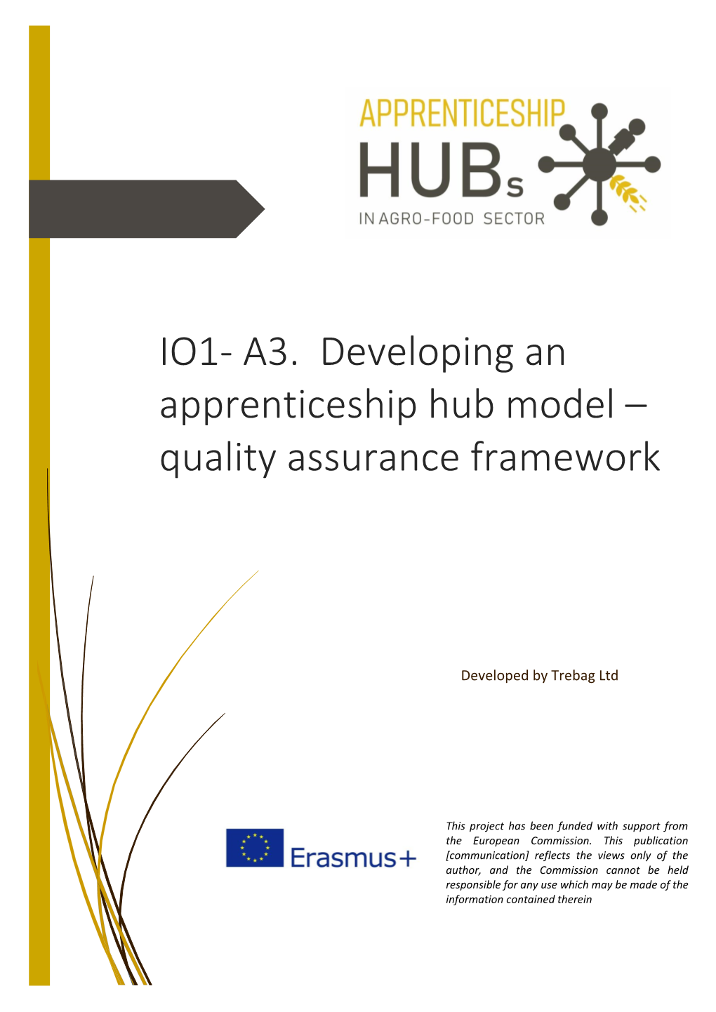 IO1- A3. Developing an Apprenticeship Hub Model – Quality Assurance Framework