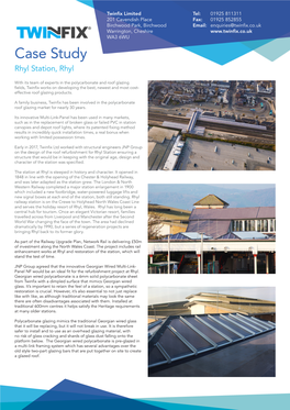 Rhyl Station Case Study.Pdf