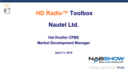 HD Radio Toolbox