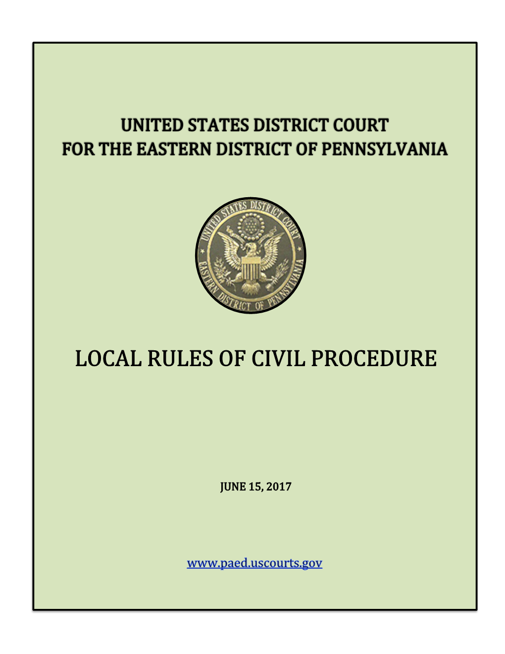 Local Rule of Civil Procedure