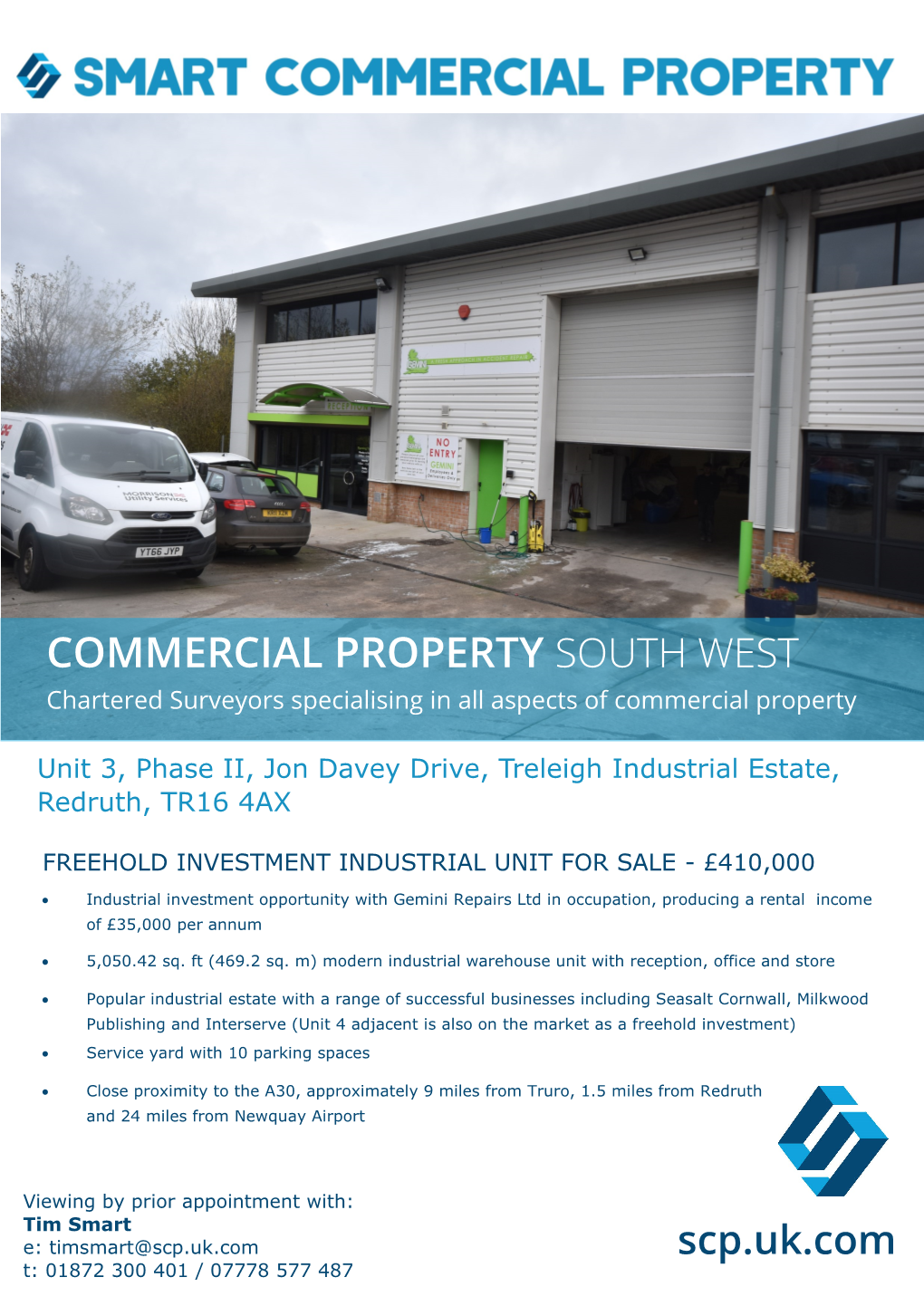 COMMERCIAL PROPERTY SOUTH WEST Chartered Surveyors Specialising in All Aspects of Commercial Property