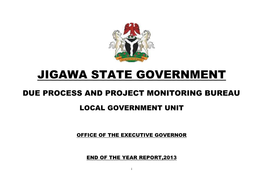 Local Government End of Year Project Report, 2013