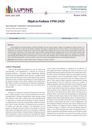 Hijab in Fashion 1990-2020
