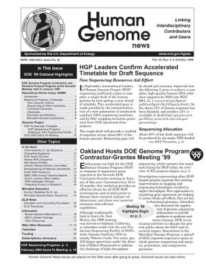 Oakland Hosts DOE Genome Program Contractor-Grantee Meeting