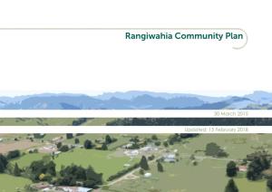 Rangiwahia Community Plan