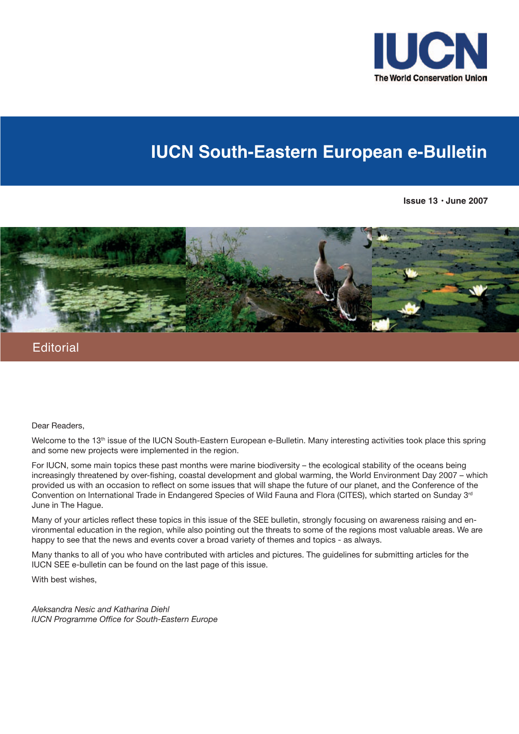 IUCN South-Eastern European E-Bulletin 13