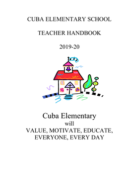 Cuba Elementary School Teacher Handbook 2019-20